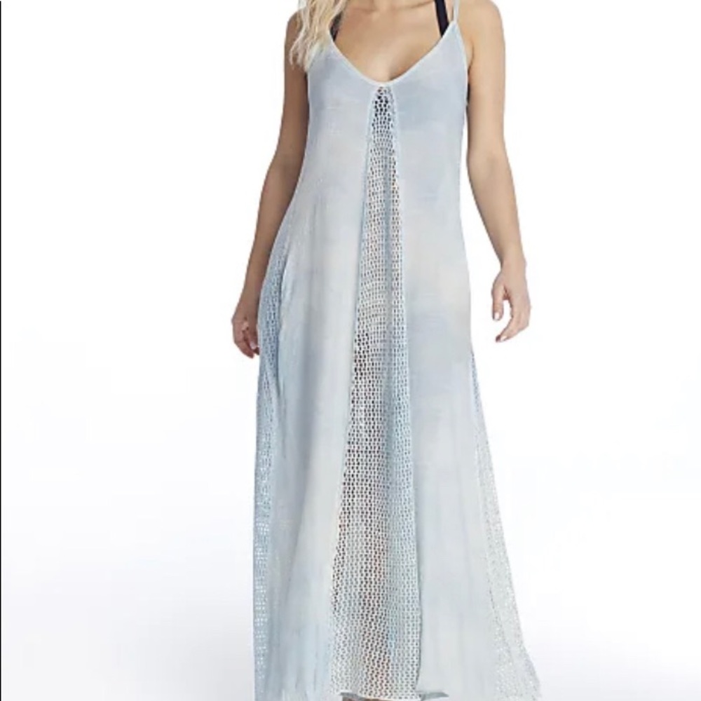 ELAN TIE DYE CROCHET MAXI DRESS  NWT